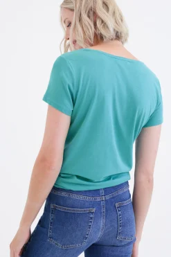 T-Shirt Janice Toutes A L'Ecole Bleu Turquoise Femme*CAROLL Hot