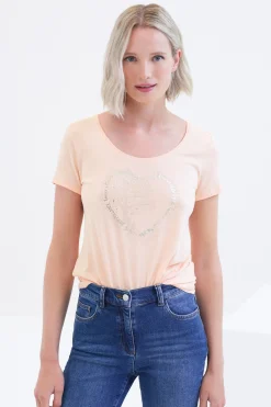T-Shirt Janice Toutes A L'Ecole Rose Fushia Femme*CAROLL Discount