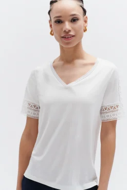 Tshirt Julia Ivoire Femme*CAROLL Store