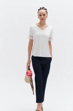 Tshirt Julia Ivoire Femme*CAROLL Store