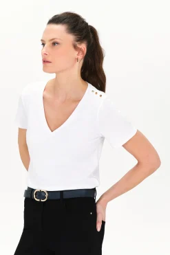 T-Shirt Manon Blanc Femme*CAROLL Online