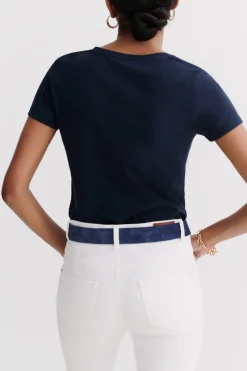 T-Shirt Manon Bleu Marine Femme*CAROLL Sale
