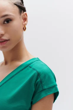 Tshirt Mariane Vert Emeraude Femme*CAROLL Online