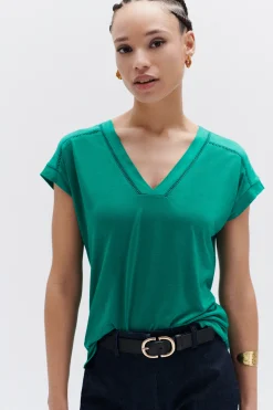 Tshirt Mariane Vert Emeraude Femme*CAROLL Online