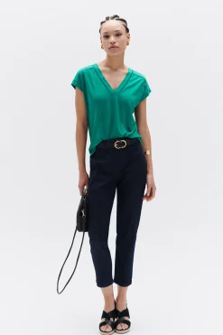 Tshirt Mariane Vert Emeraude Femme*CAROLL Online