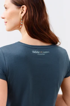 T-Shirt Maxine Bleu Marine Femme*CAROLL Hot