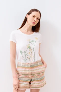 T-Shirt Maxine Ivoire Femme*CAROLL Cheap