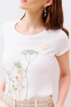 T-Shirt Maxine Ivoire Femme*CAROLL Cheap