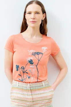 T-Shirt Maxine Rose Corail Femme*CAROLL Flash Sale