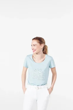 T-Shirt Nessa Vert Clair Femme*CAROLL Flash Sale