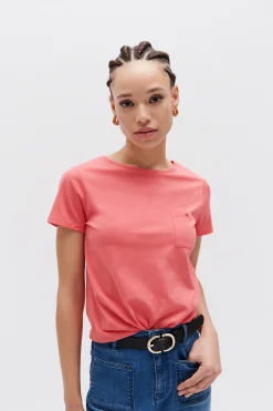 T-Shirt Ninon Rose Corail Femme*CAROLL Hot