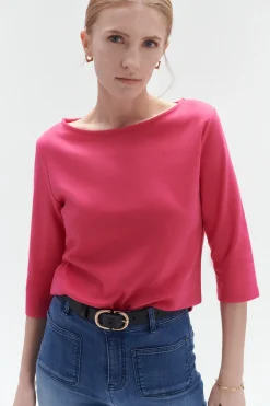 T-Shirt Olympe Rose Fushia Femme*CAROLL Flash Sale