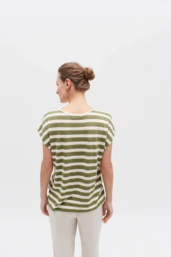 Tshirt Sylvie Vert Kaki Femme*CAROLL Clearance