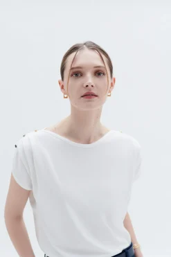 T-Shirt Talissa Ivoire Femme*CAROLL Best Sale