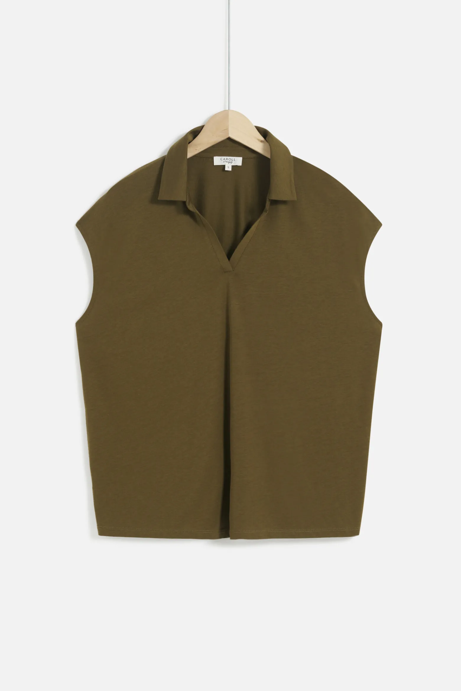 T-Shirt Tonata Vert Olive Femme*CAROLL Sale