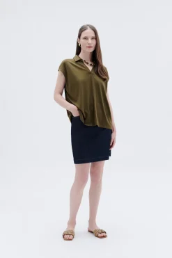 T-Shirt Tonata Vert Olive Femme*CAROLL Sale