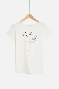 Tshirt Toutes A L'Ecole Blanc Femme*CAROLL Cheap