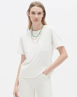 T-Shirt Tvega Blanc Femme*CAROLL Cheap