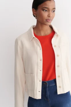 Veste Minata Ecru Femme*CAROLL Cheap
